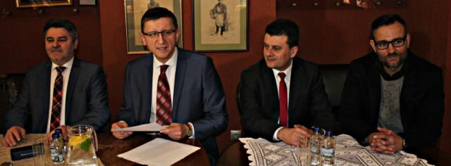 od lewej Janusz Pęcherz, Mariusz Witczak, Eskan Darwich, Marcin Małecki