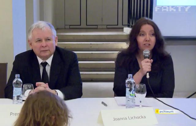 Jarosław Kaczyński i Joanna Lichocka