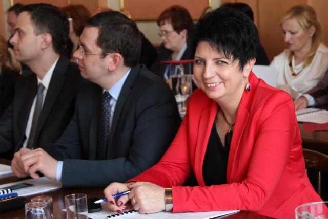 na fot. z prawej: Marzena Wojterska / szefowa MZBM-u