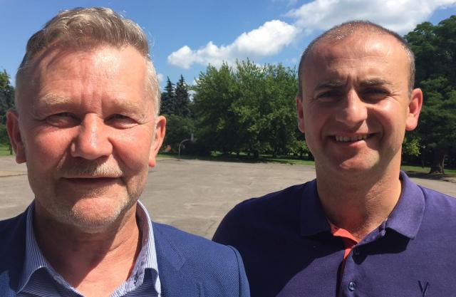 mecenasi nagród: Jan Pazdecki - InterTAB i Tomasz Guźniczak - Biuro Podróży Wędrownik