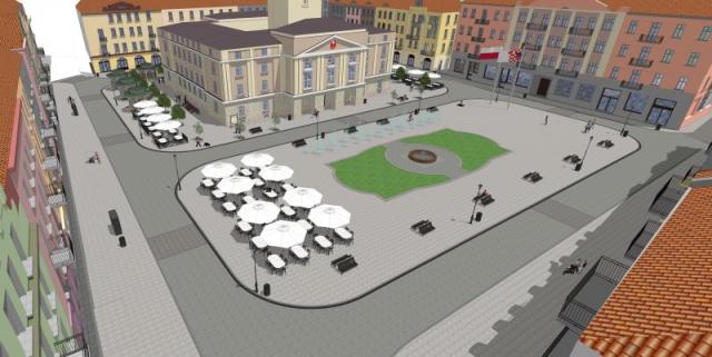 graf. Rynek Główny po rewitalizacji