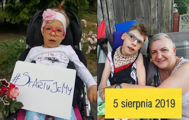 na fot.: od lewej: Zoja i Wiktoria z opiekunką