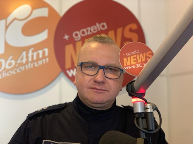 na fot.: podkomisarz Witold Woźniak z zespołu prasowego kaliskiej policji