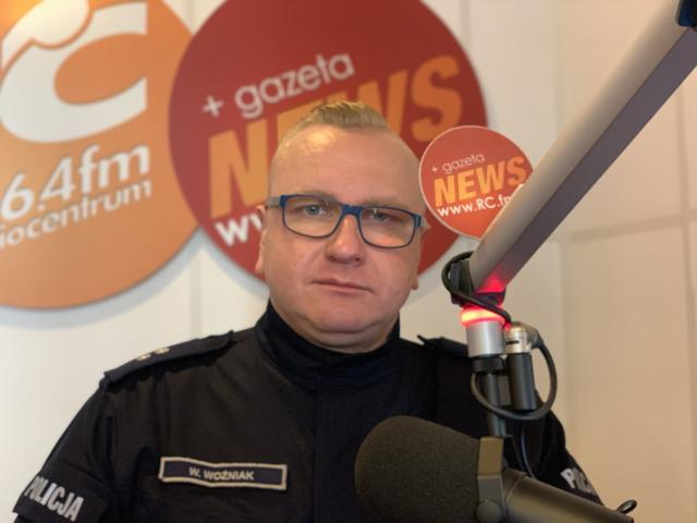 na fot.: podkomisarz Witold Woźniak, z zespołu prasowego kaliskiej policji