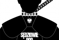 graf: plakat filmu "Sędziowie pod presją"