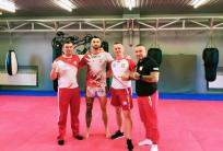 na fot. drugi od lewej: Michał Grzesiak ma szanse zdobyć po raz trzeci tytuł mistrza świata / fot. facebook Center Team Odolanów