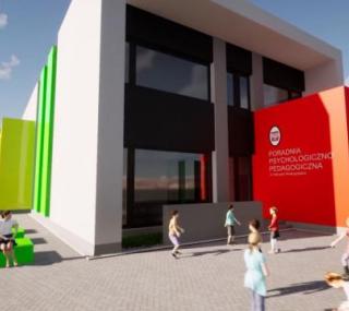 na fot.: tak będzie wyglądać nowa poradnia / wizualizacja: Powiat Ostrowski