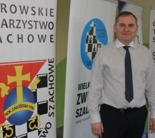 na fot.: Szymon Pieczewski / prezes OTSZ i Wielkopolskiego Związku Szachowego